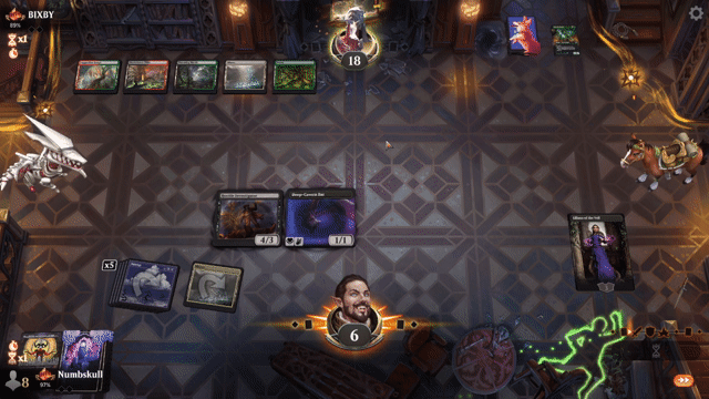 Watch MTG Arena Video Replay - Rogue by Numbskull VS Jund Aggro by BIXBY - Standard Traditional Ranked