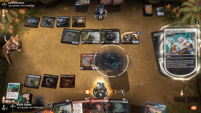 Watch MTG Arena Video Replay - Mardu Aggro by Wulfy Panda VS Jund Midrange by LurkNDestroy - Timeless Traditional Ranked