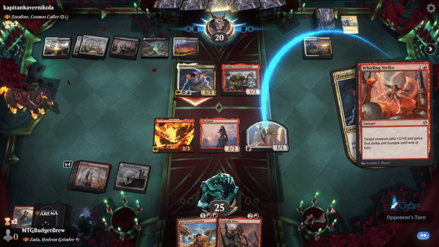 Watch MTG Arena Video Replay - Zada, Hedron Grinder by MTGBudgetBrew VS Zoraline, Cosmos Caller by kapitankavernikola - Historic Brawl