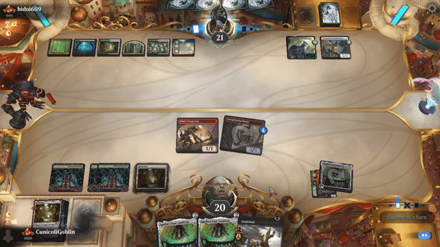 Watch MTG Arena Video Replay - Rakdos Aggro by CunicoliGoblin VS 4 Color Midrange by hidoi609 - Explorer Traditional Ranked