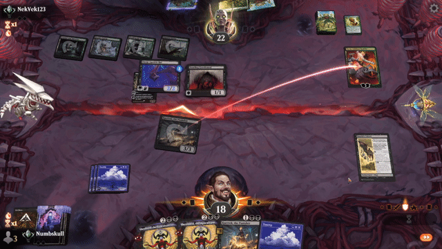 Watch MTG Arena Video Replay -  by Numbskull VS Jund Graveyard by NekVek123 - Standard Traditional Ranked